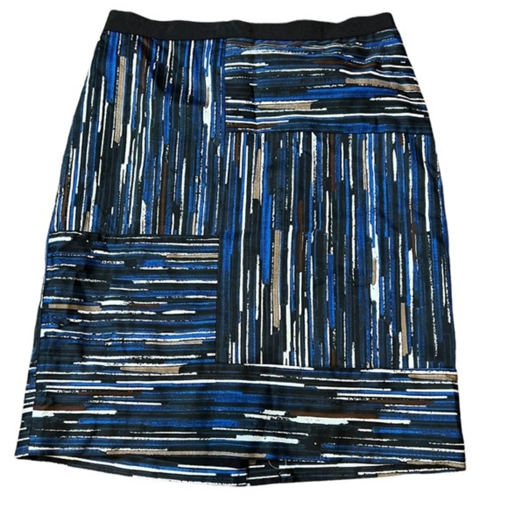 Ann Taylor Blue Retro Pencil Skirt Size 4